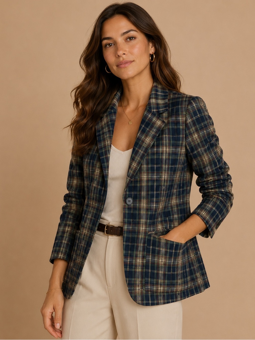 Requirements Vintage Made in USA Plaid Blazer Size 12 Preppy Academia